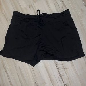 Black Athleta swim shorts